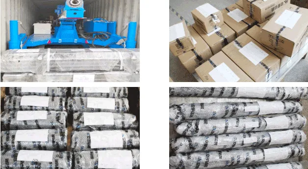 Standardized export packaging for Anman concrete mixing systems