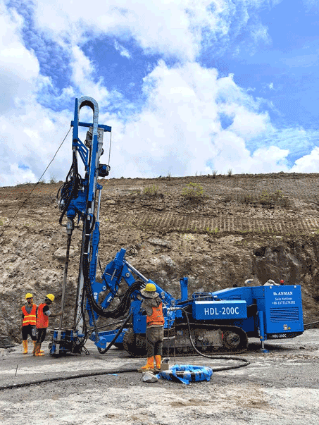 Vertical 90-degree drilling with HDL-200C multi-functional rig
