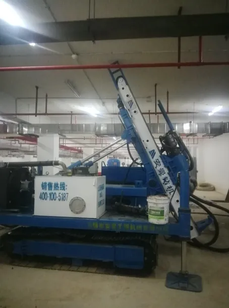 MXL-150D2 drill working in underground garage in Huaibei
