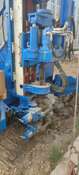 MXL-150D6 jet grouting drill head at construction site