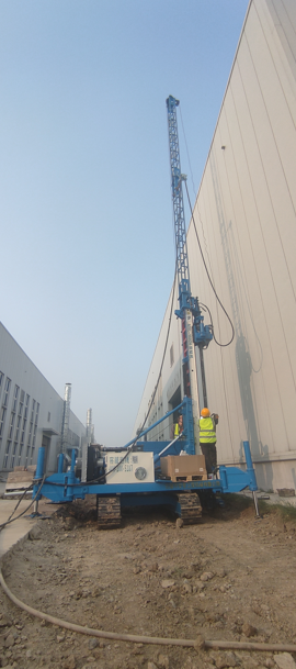 Anman MXL-150D6 jet grouting drill working at Tianjin site